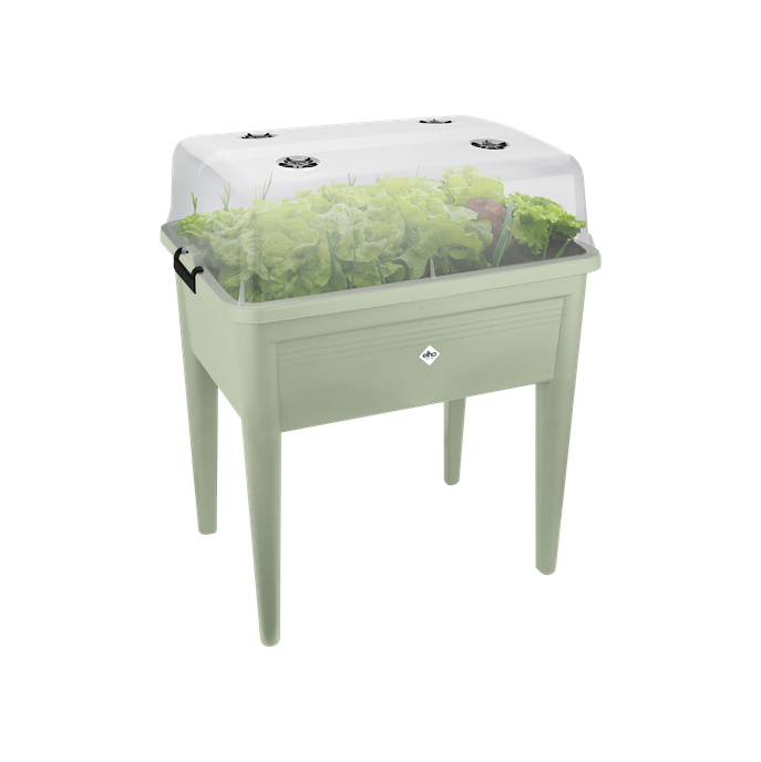 green basics anzucht tisch super xxl steingrün